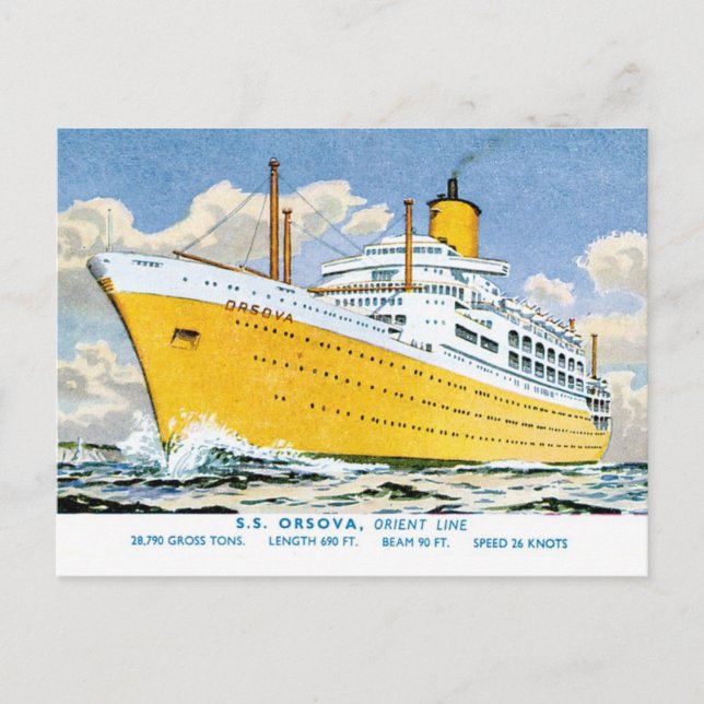 Postal Orsova de Orient Line