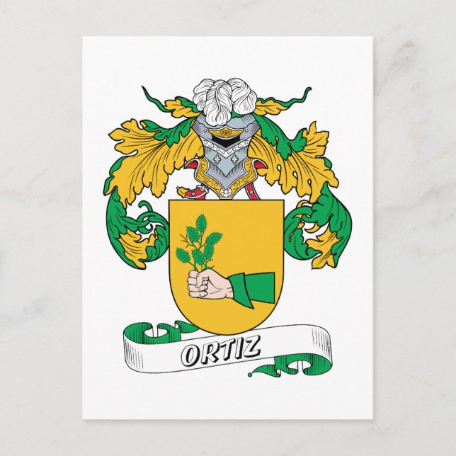 Postal Ortiz Family Crest (Anverso)