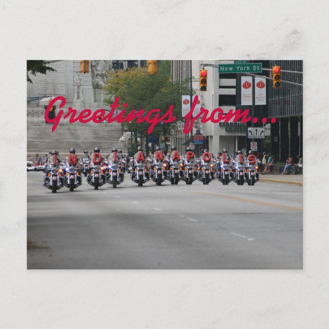 Postal Ortografía de motocicletas, saludos desde... (Anverso)