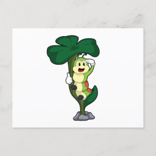 Postal Oruga con Hoja