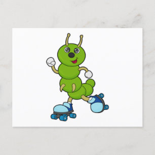 Postal Oruga en patinaje en línea con patines de ruedas