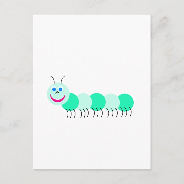 Postal oruga verde (Anverso)