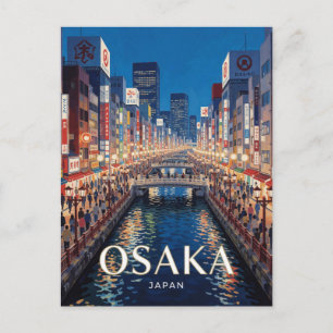 Postal Osaka Japón Dotonbori Viajes