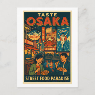 Postal Osaka – Paraíso de la Comida Callejera
