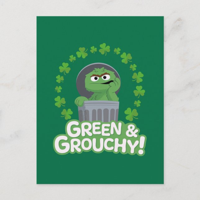 Postal Oscar | ¡Verde y Grouchy! (Anverso)