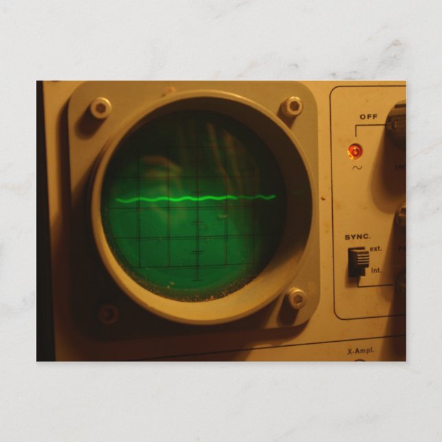 Postal Oscilloscopio analógico 1964 (Anverso)