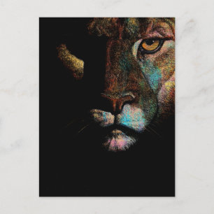 Postal Oscura Radiante - Elegancia Temible Leonés
