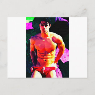 Postal Oscuro y rojo