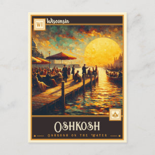 Postal Oshkosh, Wisconsin Vintage