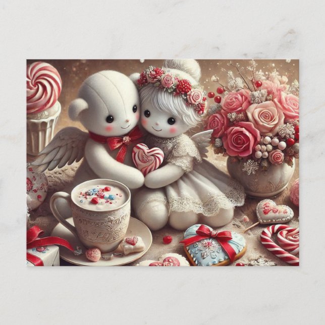 Postal Ositos de peluche de San Valentín (Anverso)