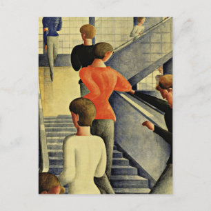 Postal Oskar Schlemmer - Escalera Bauhaus