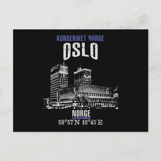 Postal Oslo (Anverso)