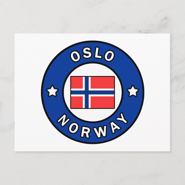 Postal Oslo Noruega (Anverso)