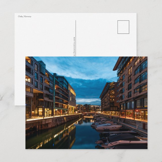 Postal Oslo Noruega (Anverso / Reverso)