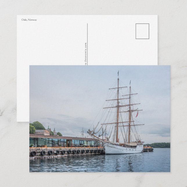 Postal Oslo Noruega (Anverso / Reverso)