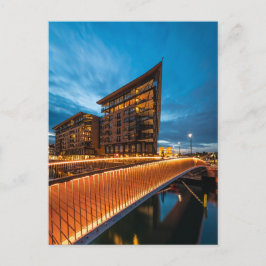 Postal Oslo por la noche, Noruega