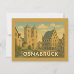 Postal Osnabrück Alemania Arte de Ciudad
