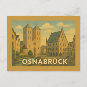 Postal Osnabrück Alemania Arte de Ciudad