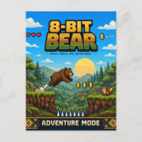 Oso, arte de píxel retro de 8 bits