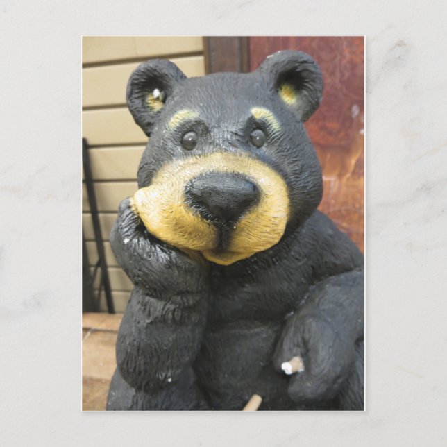Postal Oso Cogitador (Anverso)