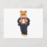 Oso como maduro con traje