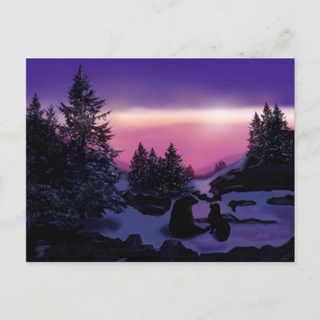 Postal Oso conmigo, Terranova Oso (Anverso)