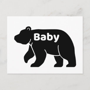 Postal Oso de bebé, Niño, Regalo para Baby Shower