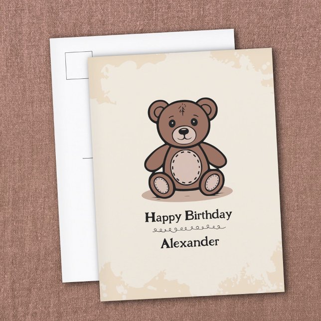 Postal Oso de peluche (Teddy Bear Postcard)