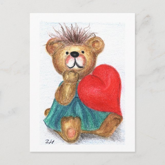 Postal Oso de peluche (Anverso)