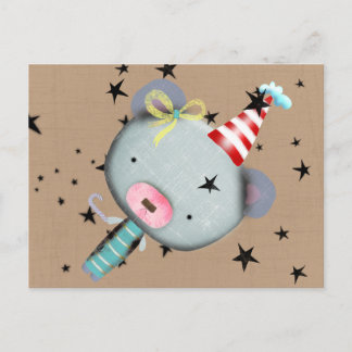 POSTAL OSO DE PELUCHE ARTE