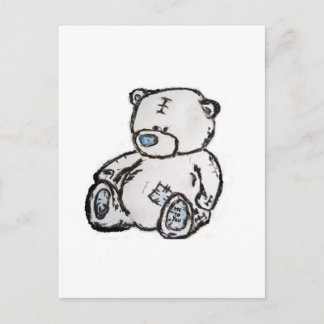 Postal Oso de peluche del ático