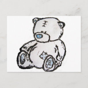 Postal Oso de peluche del ático