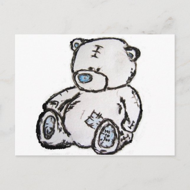 Postal Oso de peluche del ático (Anverso)