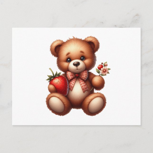 Postal Oso de Teddy (Anverso)
