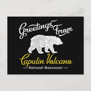 Postal Oso del Monumento Nacional del Volcán Capulin