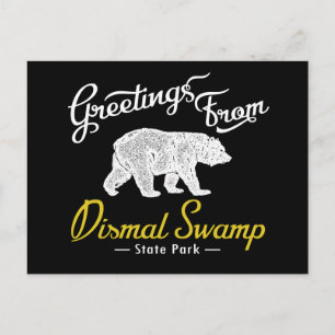 Postal Oso del Parque Estatal de Swamp