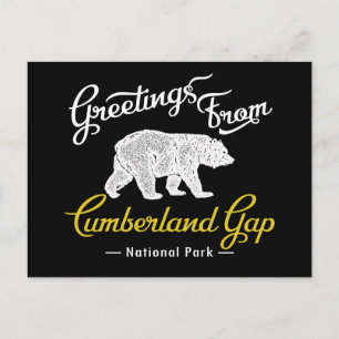 Postal Oso del Parque Nacional Cumberland Gap