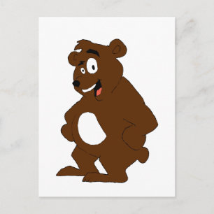Postal Oso deportivo Personalizado viejo