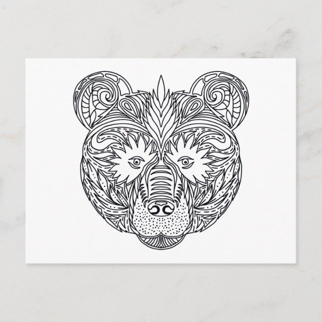 Postal Oso inspirado (Anverso)