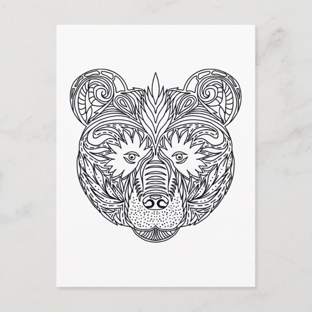 Postal Oso inspirado (Anverso)