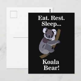 Postal Oso Koala Divertido