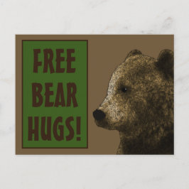 Postal Oso libre abrazos gays