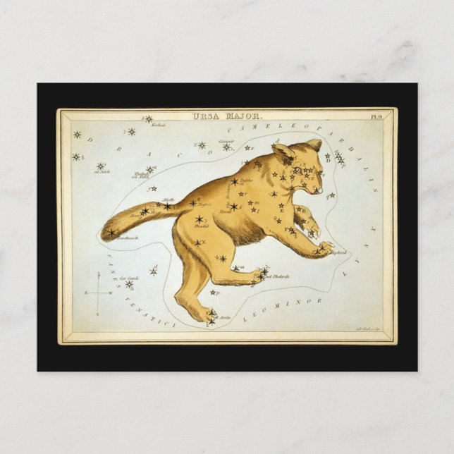 Postal Oso Mayor Vintage (Anverso)