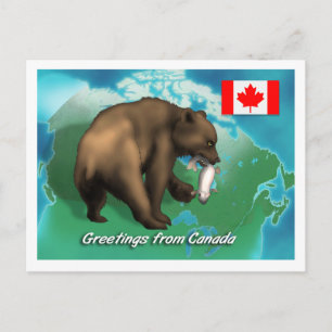 Postal Oso negro canadiense