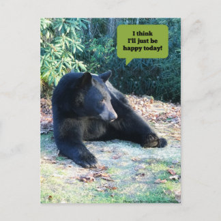 Postal Oso Negro - "Creo que hoy simplemente voy a ser fe