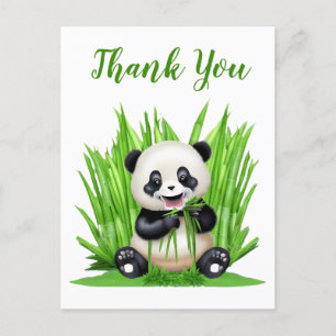 Postal Oso panda gracias