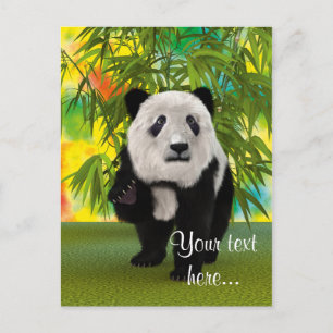Postal Oso Panda Lindo Kawaii Regalo Perfecto para Amante