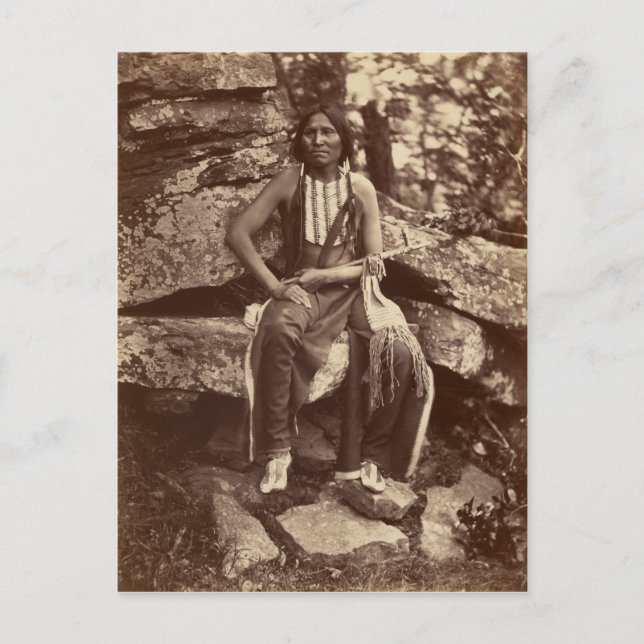 Postal Oso Pequeño, Cheyenne, 1875 (Anverso)