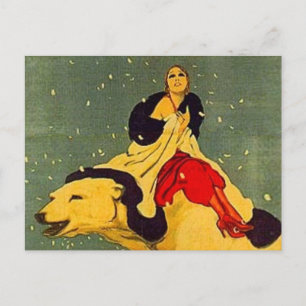 Postal Oso polar Art Deco de Marcello Dudovich Padova