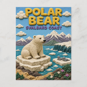 Postal Oso Polar Costa Svalbard Moderno KlayKoo